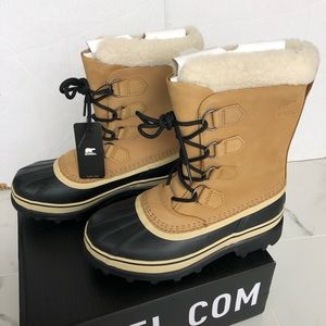 NWT Women’s Sorel Caribou Winter Insulated waterproof boots, Buff US 8, EUR 39